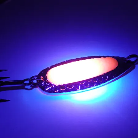 Blue Fox Pixee UV (świeci w ultrafiolecie), nikiel/różowy, 14 g błystka wahadłowa #2744