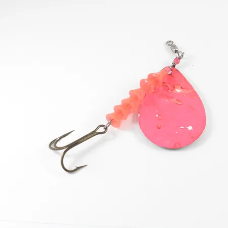 Luhr Jensen Dave Davis, neonowy różowy/nikiel, 17 g błystka obrotowa #2776