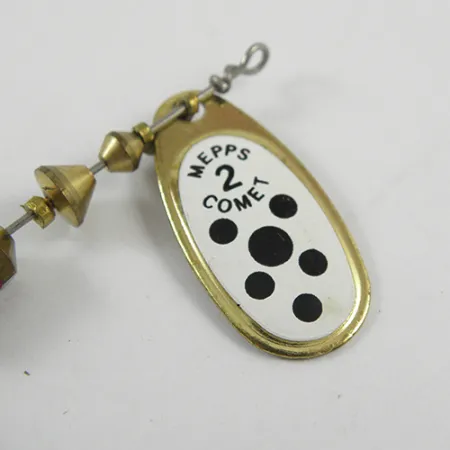 Mepps Comet 2 Dressed, mosiądz/biały, 4,5 g błystka obrotowa #2818