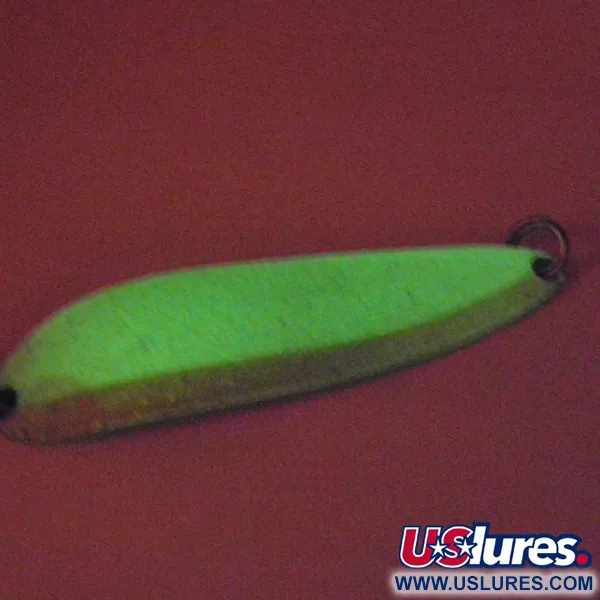 Luhr Jensen Krocodile DIE #5, biały/żółty/Glow - świeci w ciemności, 23 g błystka wahadłowa #2826