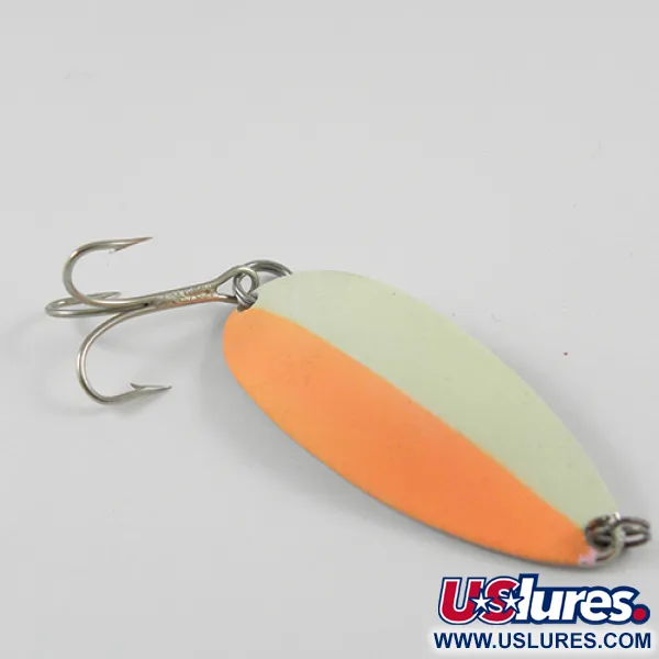 Seneca Little Cleo (Hula Girl, świeci w ciemności) - świeci w ciemności, Glow - świeci w ciemności (biały/pomarańczowy/nikiel), 14 g błystka wahadłowa #2842