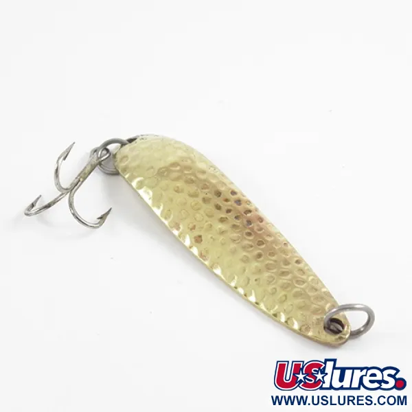 Luhr Jensen Krocodile DIE #4, młotkowany mosiądz, 14 g błystka wahadłowa #2863