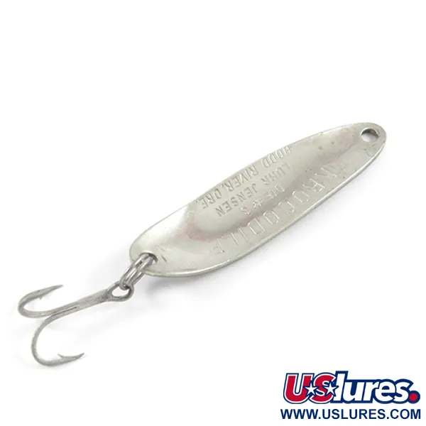 Luhr Jensen Krocodile DIE #3, Żaba (zielony/żółty/nikiel), 10 g błystka wahadłowa #2869