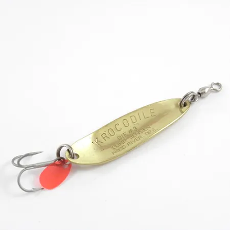 Luhr Jensen Krocodile DIE #3, młotkowane/czerwony, 10 g błystka wahadłowa #2870