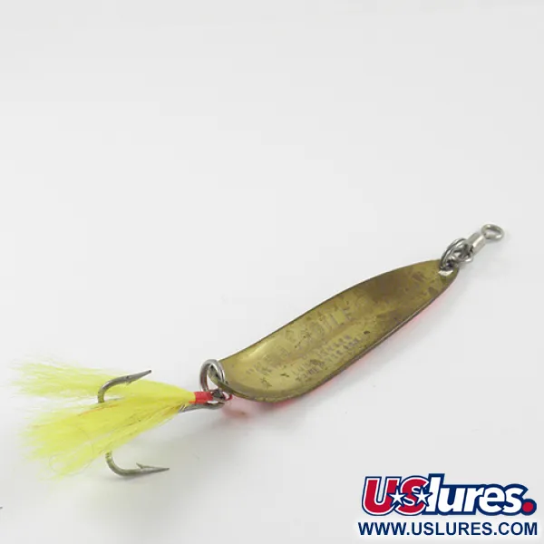 Luhr Jensen Krocodile DIE #5, czerwony/czarny/mosiądz, 25 g błystka wahadłowa #2898