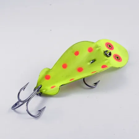Buck Perry Spoonplug, neonowy żółty/czerwony, 14 g błystka wahadłowa #2900