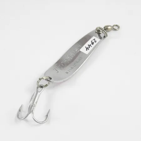 Luhr Jensen Krocodile DIE #3, nikiel/magenta z niebieskimi refleksami, 10 g błystka wahadłowa #2944