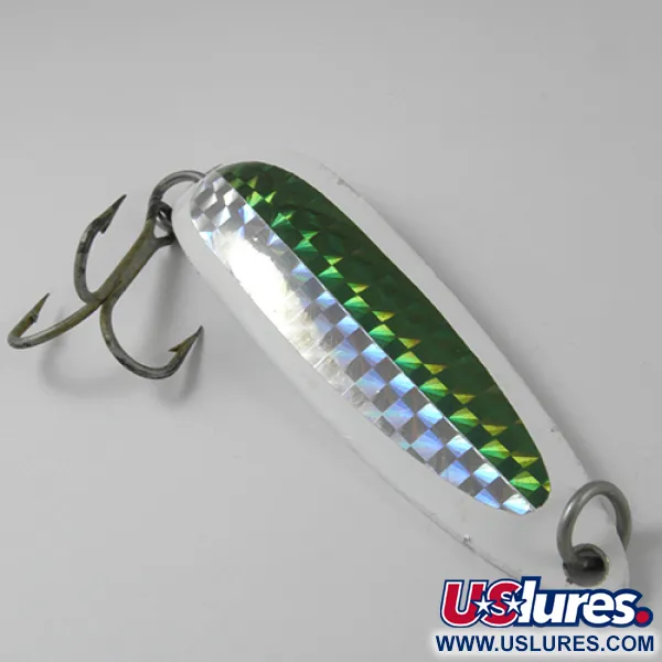 Luhr Jensen Krocodile DIE #5, biały/zielony/żółty, 23 g błystka wahadłowa #2955