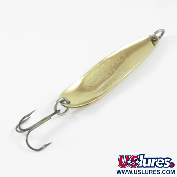 Luhr Jensen Krocodile DIE #4, młotkowany mosiądz, 14 g błystka wahadłowa #2956