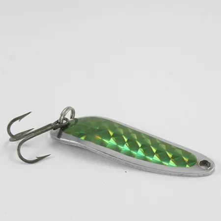 Luhr Jensen Krocodile DIE #3, nikiel/zielony, 10 g błystka wahadłowa #2967