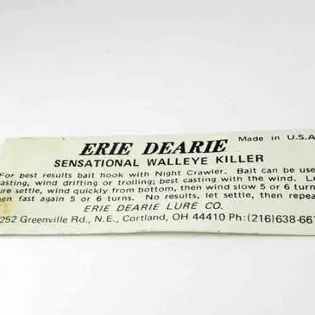 Erie Dearie Walleye Killer, przynęta na sandacza, nikiel/zielony, 9 g błystka obrotowa #2991