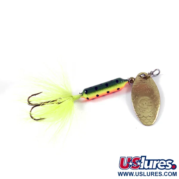 Yakima Bait Worden’s Original Rooster Tail, Ognisty Tygrys (Fire Tiger)/mosiądz, 7 g błystka wahadłowa #3020