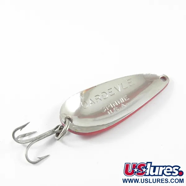 Eppinger Dardevle Spinnie, czerwony/biały/nikiel, 9 g błystka wahadłowa #3036