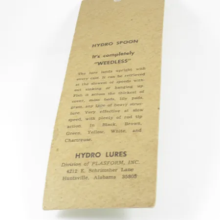 Hydro Lures Błystka antyzaczepowa Hydro Spoon, biały zielony, 17 g błystka wahadłowa #3074