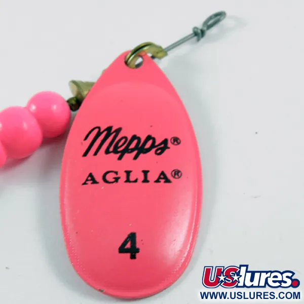  Mepps Aglia Hot Pink 4 Dressed (ogon z futra jelenia), różowy, 10 g błystka obrotowa #3099
