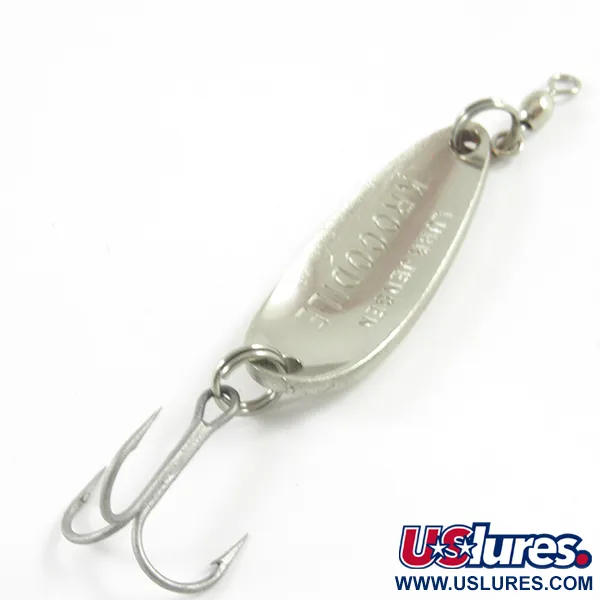 Luhr Jensen Krocodile, nikiel/czerwony, 9 g błystka wahadłowa #3123