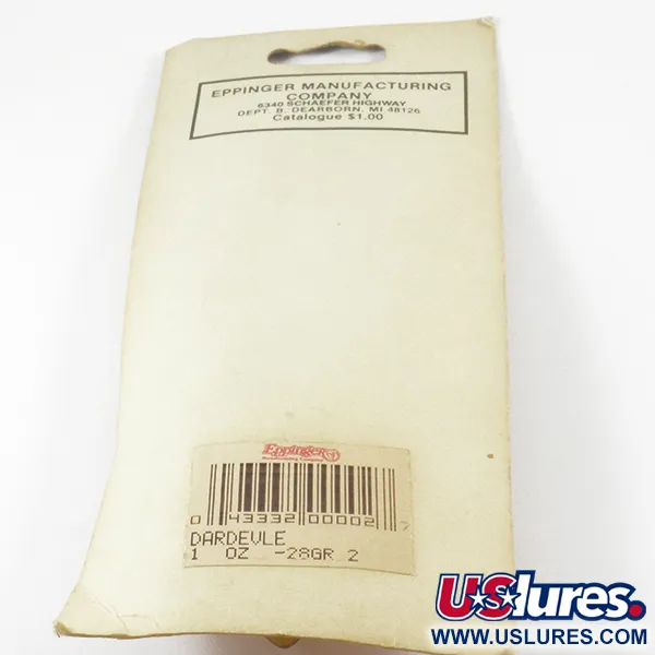 Eppinger Dardevle, czarny/biały/nikiel, 28 g błystka wahadłowa #3135