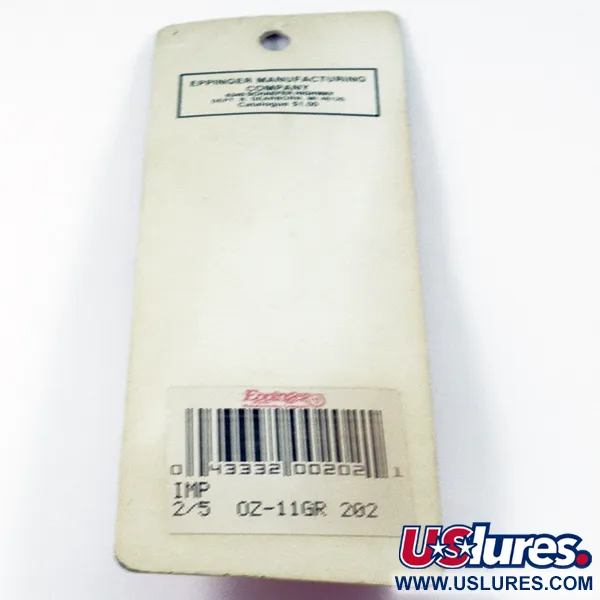 Eppinger Dardevle Imp, czarny/biały/nikiel, 11 g błystka wahadłowa #3136