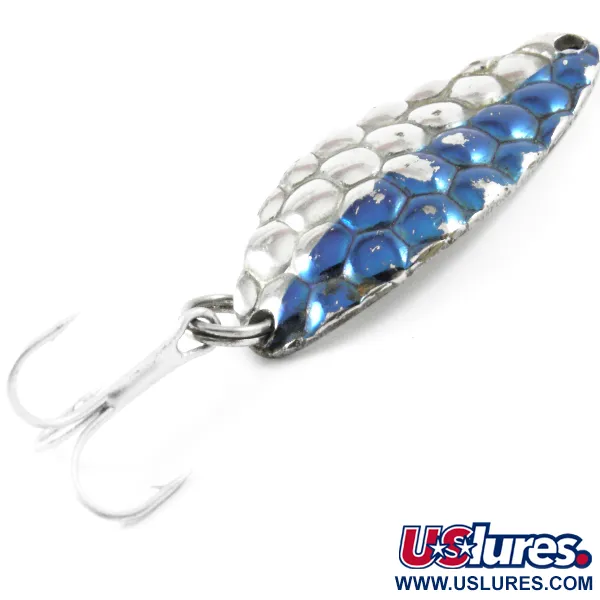 Acme Little Cleo, młotkowany nikiel/niebieski, 5 g błystka wahadłowa #3152