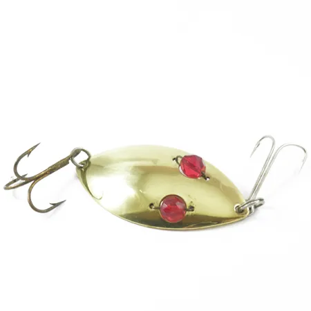 Hofschneider Red Eye Wiggler, mosiądz/czerwone oczy, 25 g błystka wahadłowa #3158