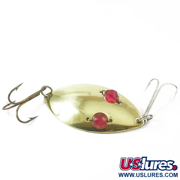 Hofschneider Red Eye Wiggler, mosiądz/czerwone oczy, 25 g błystka wahadłowa #3158