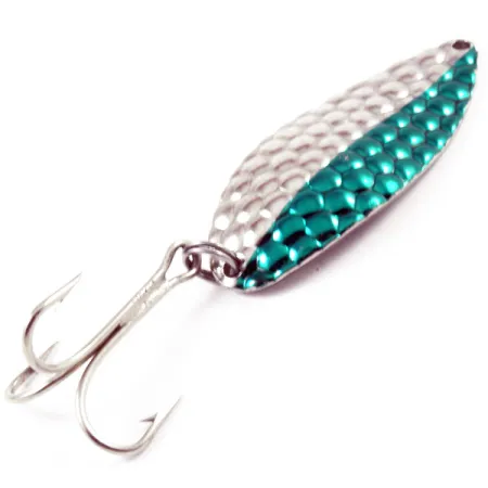 Acme Little Cleo, nikiel/zielony, 21 g błystka wahadłowa #3203