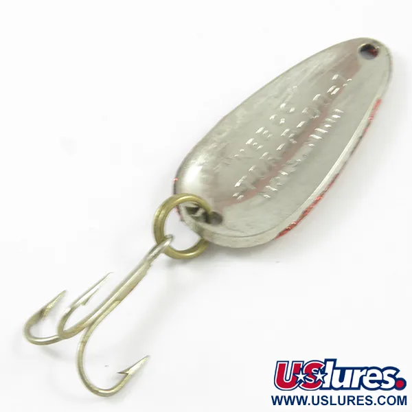  Nebco TOR-P-DO, młotkowany srebrny/czerwony brokat, 7 g błystka wahadłowa #3208