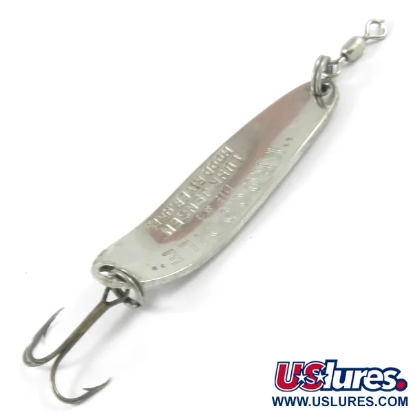 Luhr Jensen Krocodile DIE #3, nikiel młotkowany/czerwony, 10 g błystka wahadłowa #3238