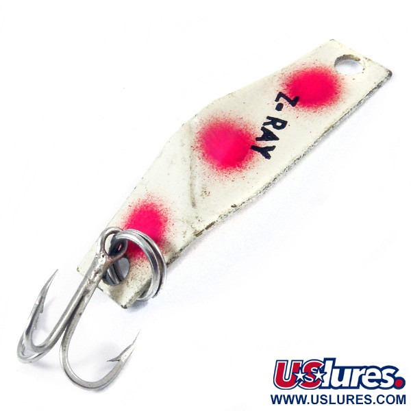 Z-RAY Lures Z-RAY, biały/czerwony, 1,5 g błystka wahadłowa #3364