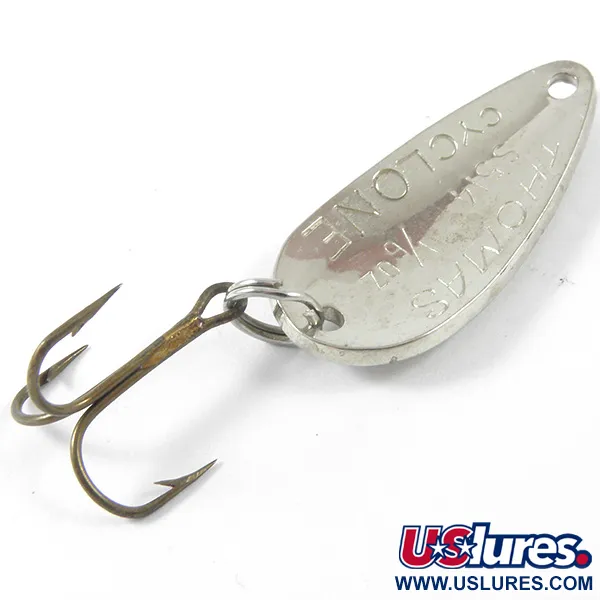  Thomas Cyclone, srebrny/czerwony, 4,3 g błystka wahadłowa #3404