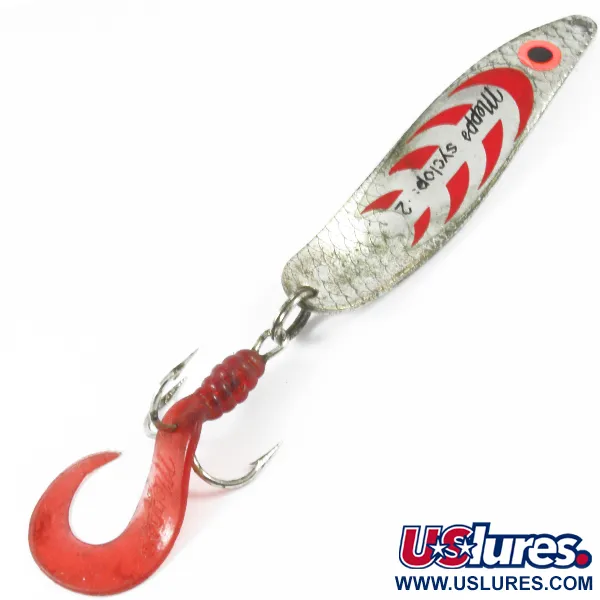  Mepps Syclops 2, srebrny/czerwony, 17 g błystka wahadłowa #3526