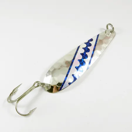 Len Thompson Northern King 28 UV (świeci w ultrafiolecie), srebro (prawdziwe srebrzenie), 14 g błystka wahadłowa #3530