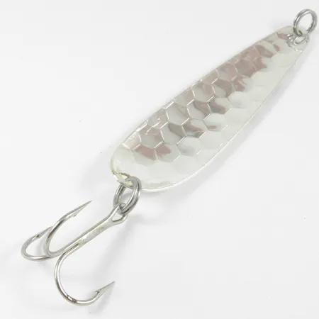 Len Thompson Northern King 28 UV (świeci w ultrafiolecie), srebro (prawdziwe srebrzenie), 14 g błystka wahadłowa #3530