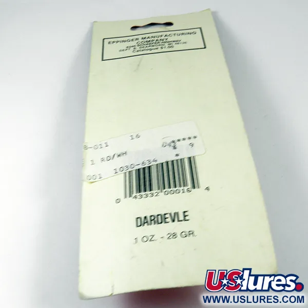 Eppinger Dardevle, czerwony/biały/nikiel, 28 g błystka wahadłowa #3538