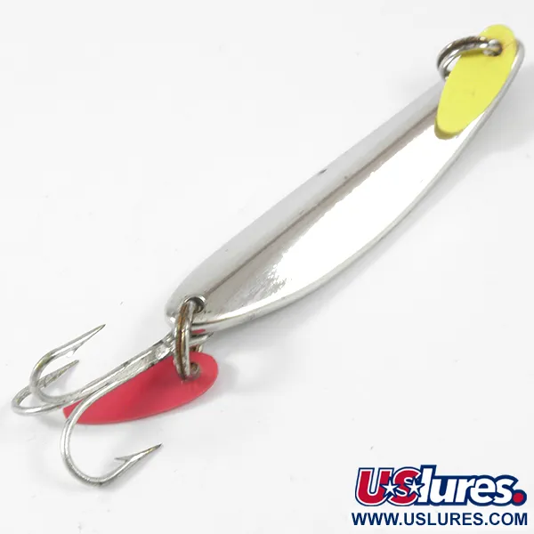  Bay de Noc Swedish Pimple, nikiel/zielony, 14 g błystka wahadłowa #3550