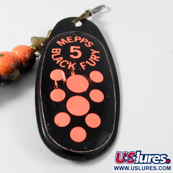  Mepps Black Fury 5, czarny/neonowy czerwony, 14 g błystka obrotowa #3576