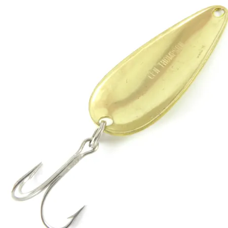 Len Thompson #1, Piątka diamentów (Five of diamonds) (żółty/czerwony/mosiądz), 21 g błystka wahadłowa #3682