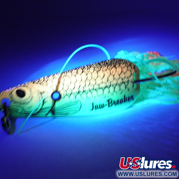 Northland tackle Błystka antyzaczepowa Jaw-Breaker UV (świeci w ultrafiolecie), neonowożółty/pomarańczowy UV - świeci w ultrafiolecie, 15,5 g błystka wahadłowa #3756