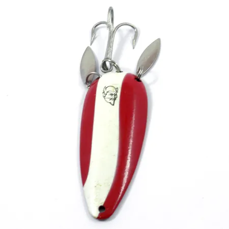 Eppinger Dardevle Dardevlet Klicker, czerwony/biały/mosiądz, 21 g błystka wahadłowa #3778