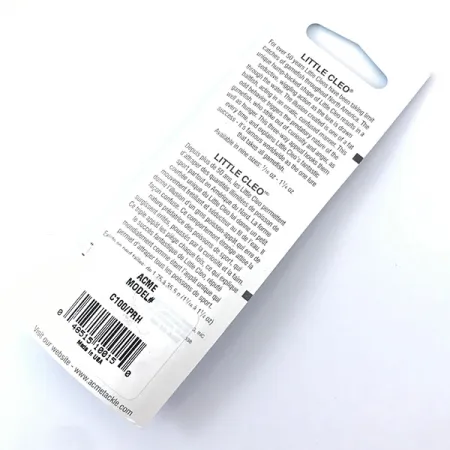 Acme Little Cleo, biały perłowy/czerwony, 9,5 g błystka wahadłowa #3800