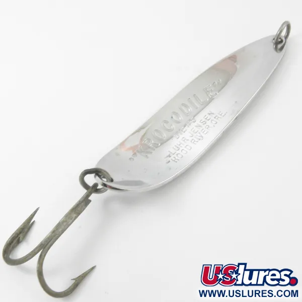 Luhr Jensen Krocodile DIE #5, nikiel/niebieski, 23 g błystka wahadłowa #3804