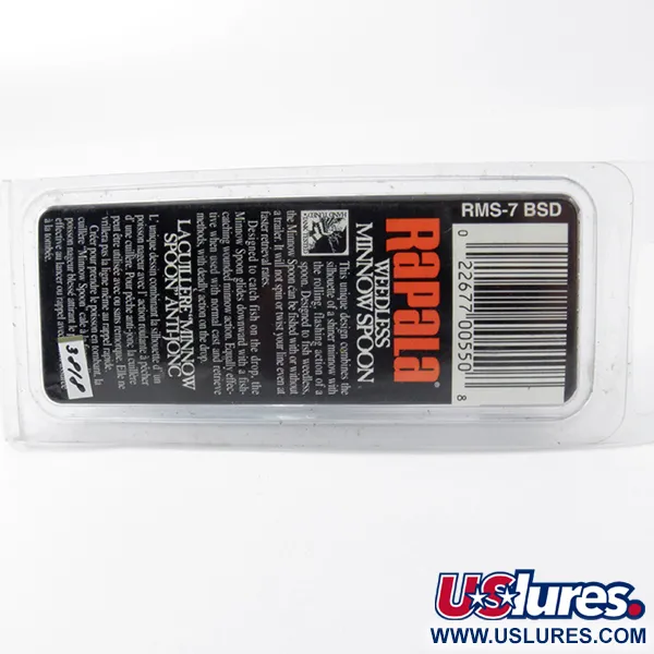  Błystka antyzaczepowa Rapala Minnow Spoon, niebieski/srebrny, 15 g błystka wahadłowa #3818