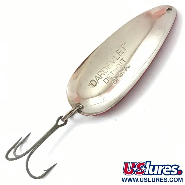 Eppinger Dardevle Dardevlet, czerwony/biały/nikiel, 21 g błystka wahadłowa #3832