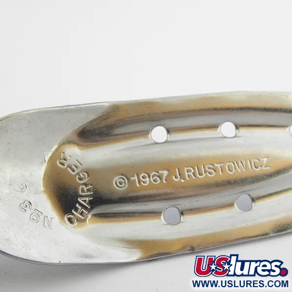 Rustowicz Charger №3, nikiel/niebieski, 12,5 g błystka wahadłowa #3901