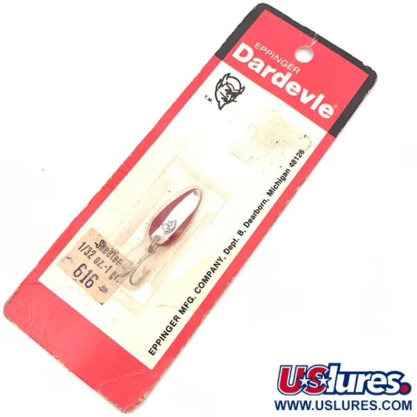 Eppinger Dardevle Skeeter, czerwony/biały, 1 g błystka wahadłowa #3912