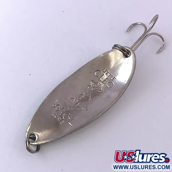 Seneca Little Cleo (Hula Girl), biały perłowy/nikiel/zielony, 14 g błystka wahadłowa #3975