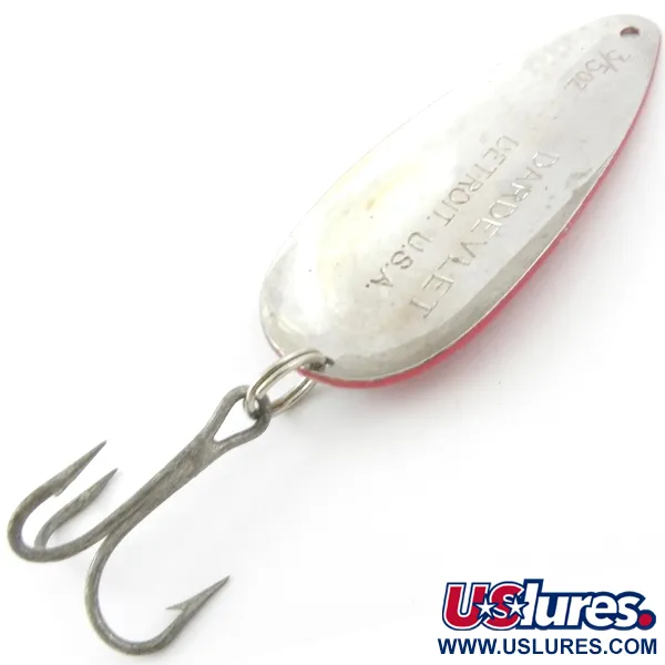 Eppinger Dardevle Dardevlet, czerwony/biały/nikiel, 21 g błystka wahadłowa #4012