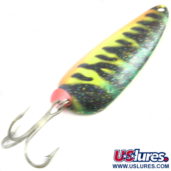 Boss Lures Boss Spoon UV (świeci w ultrafiolecie), Fire Tiger UV - świeci w ultrafiolecie, 19 g błystka wahadłowa #4071