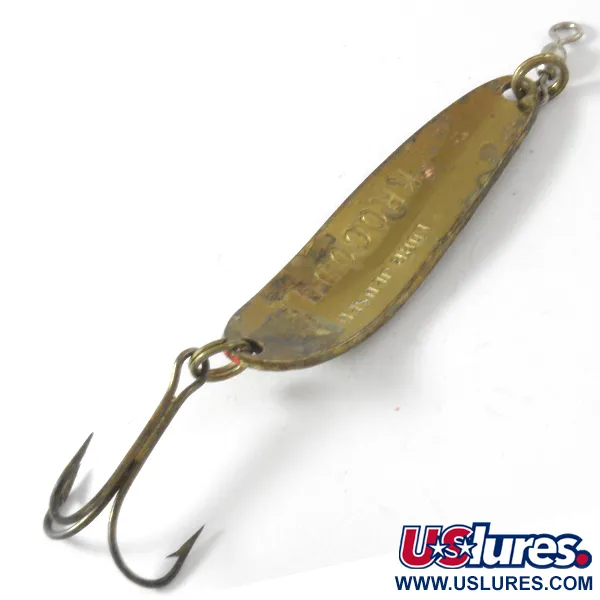 Luhr Jensen Krocodile DIE #3, młotkowany mosiądz, 10 g błystka wahadłowa #4105