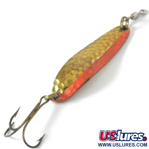 Luhr Jensen Krocodile DIE #3, młotkowany mosiądz, 10 g błystka wahadłowa #4105